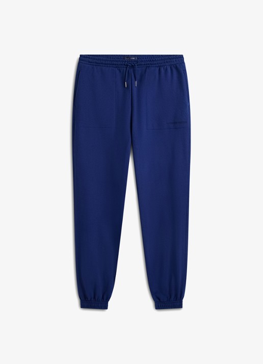 Tommy Hilfiger Tapered fit joggingbroek met steekzakken - voorkant 2 donkerblauw