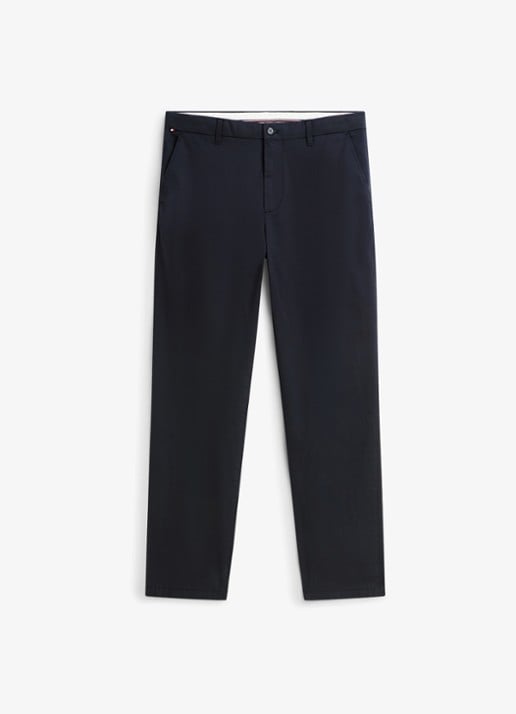 Tommy Hilfiger Tapered fit pantalon met steekzakken - voorkant 2 navy blue-dw5 / blauw