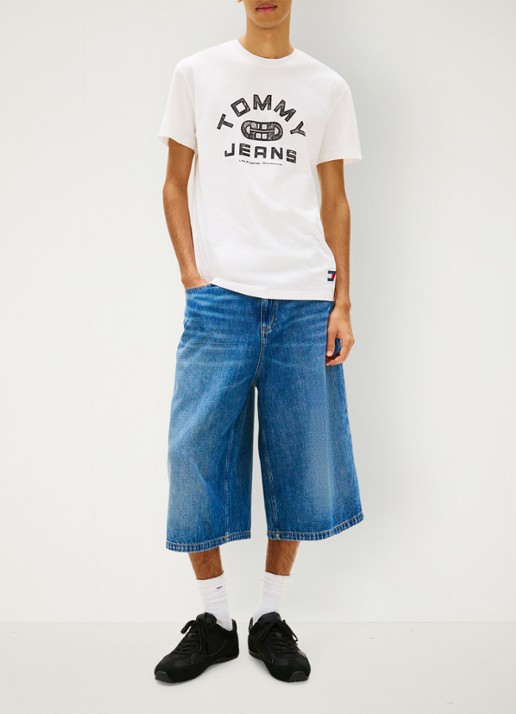Tommy Hilfiger Top met knoopdetail - voorkant 5 wit