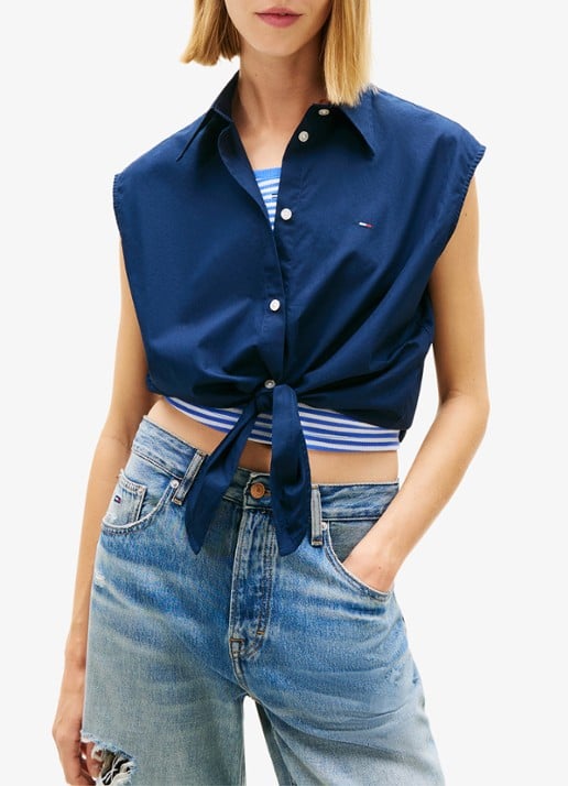 Tommy Hilfiger Top met knoopdetail