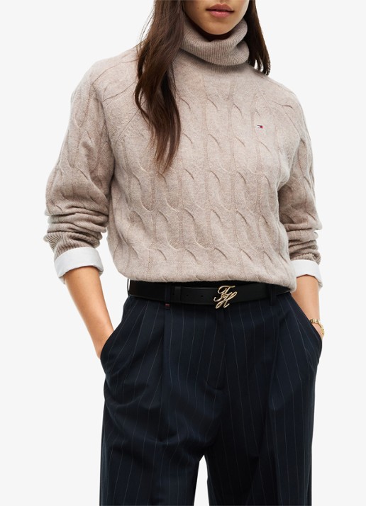 Tommy Hilfiger Trui van wol met col