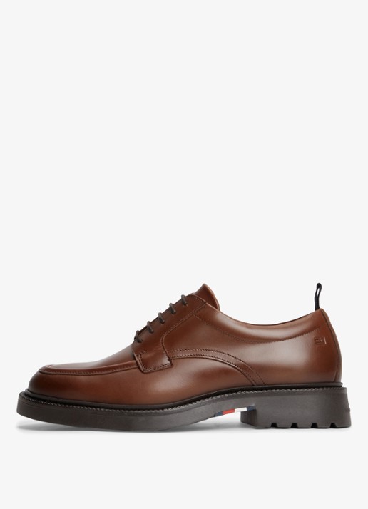 Tommy Hilfiger Veterschoen met logo - detail 4 lichtbruin