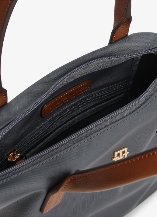 Tommy Hilfiger Webbing Crossbody Tote Bag - detail 3 grijs