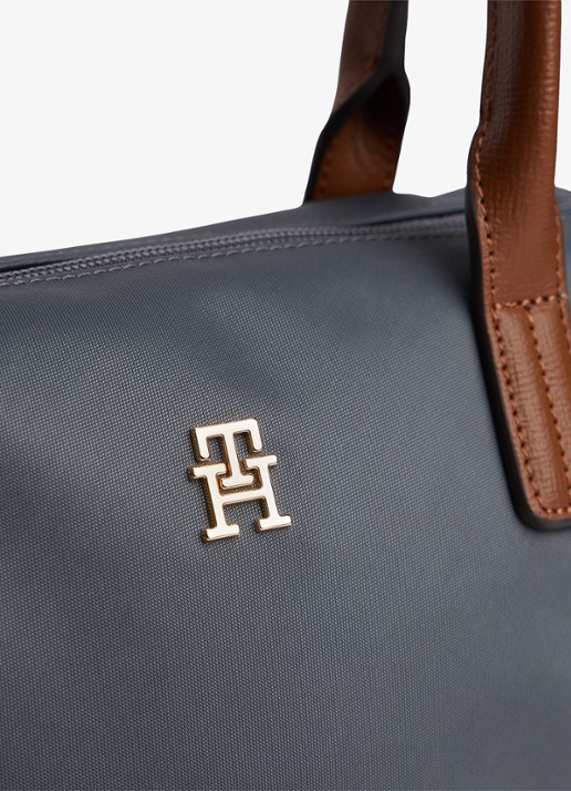 Tommy Hilfiger Webbing Crossbody Tote Bag - detail 4 grijs