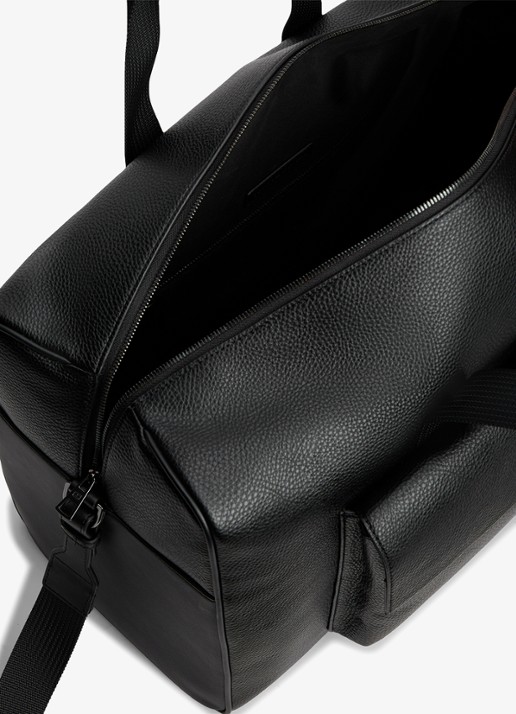 Tommy Hilfiger Weekendtas met logo en afneembare schouderriem - detail 3 zwart