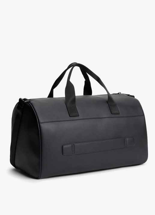 Tommy Hilfiger Weekendtas met logo - achterkant 5 diepzwart