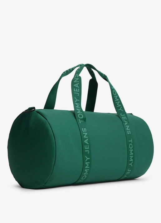 Tommy Hilfiger Weekendtas met logoprint - achterkant 3 donkergroen