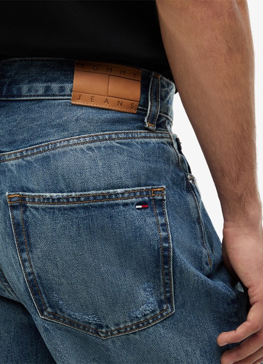 Tommy Hilfiger Wide leg jeans met medium wassing  - detail 5 denim