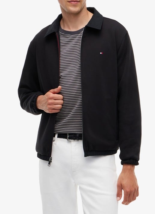 Tommy Hilfiger Windjack met logo - detail 5 zwart
