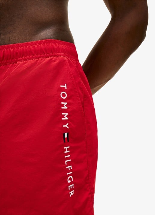 Tommy Hilfiger Zwemshorts met logo - detail 5 rood