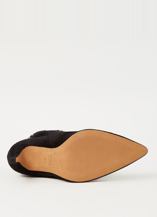 Toral Laars van leer met studs - detail 5 zwart