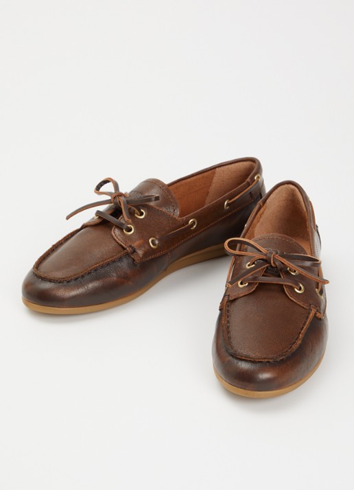 Toral Nahua bootschoen van leer - detail 2 donkerbruin