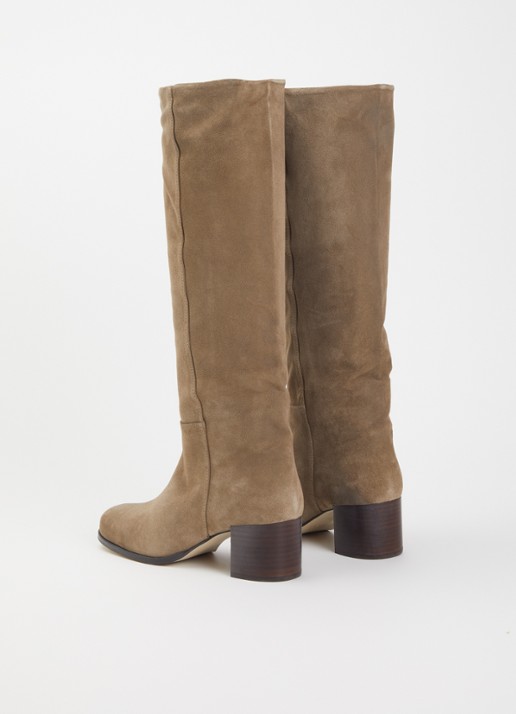 Toral Paisley laars van suède - achterkant 4 camel