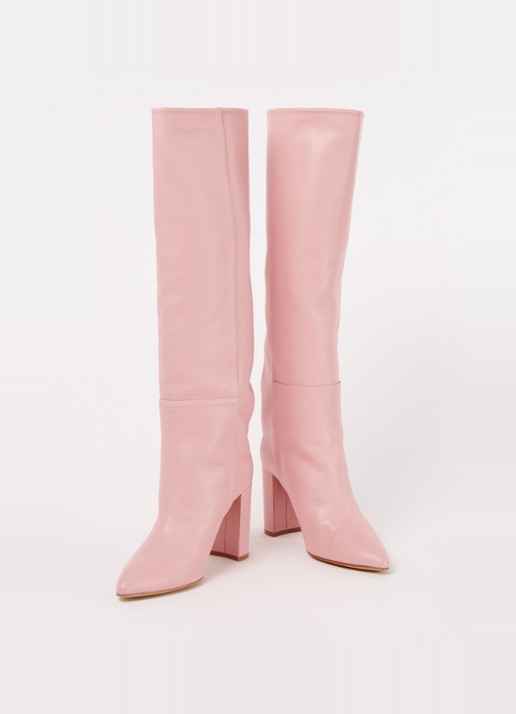 Toral Sofia laars van leer - detail 2 roze