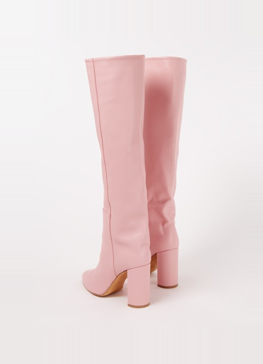 Toral Sofia laars van leer - detail 3 roze