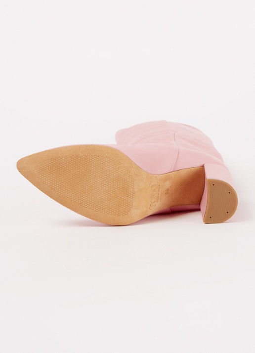 Toral Sofia laars van leer - detail 4 roze