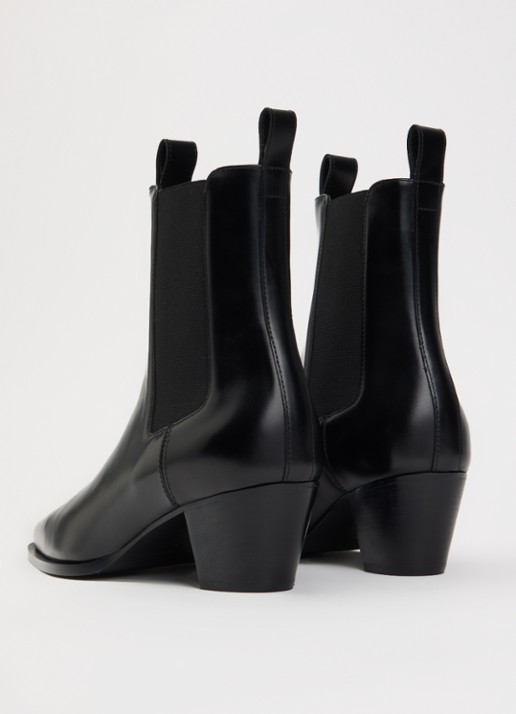 TOTEME Chelsea boot van kalfsleer - achterkant 4 zwart
