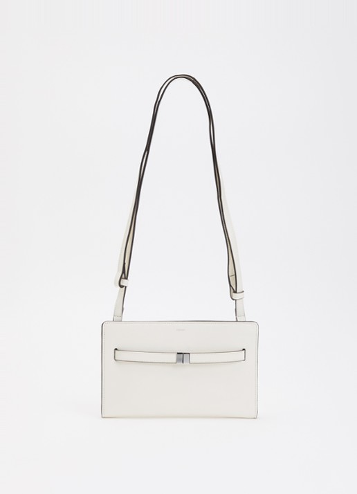 TOTEME Crossbody tas van kalfsleer en logo