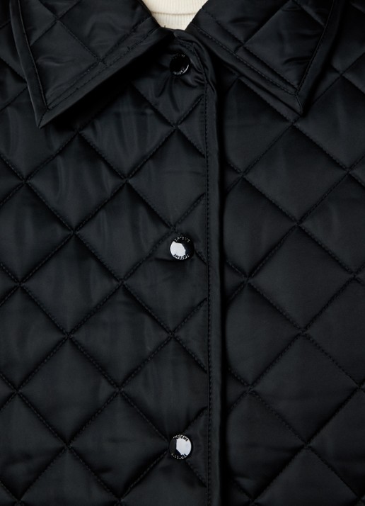 TOTEME Gewatteerd jack met quilt patroon en steekzakken - detail 6 zwart