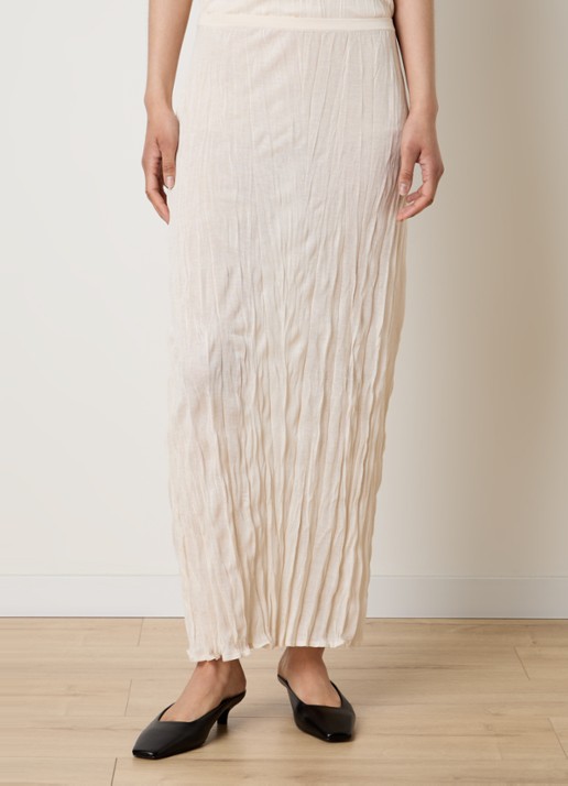 TOTEME High waist midi rok met plooien