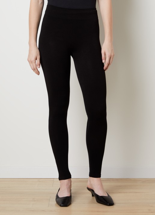 TOTEME High waist skinny fit legging - detail zwart
