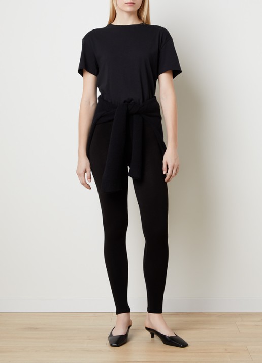 TOTEME High waist skinny fit legging - voorkant 5 zwart