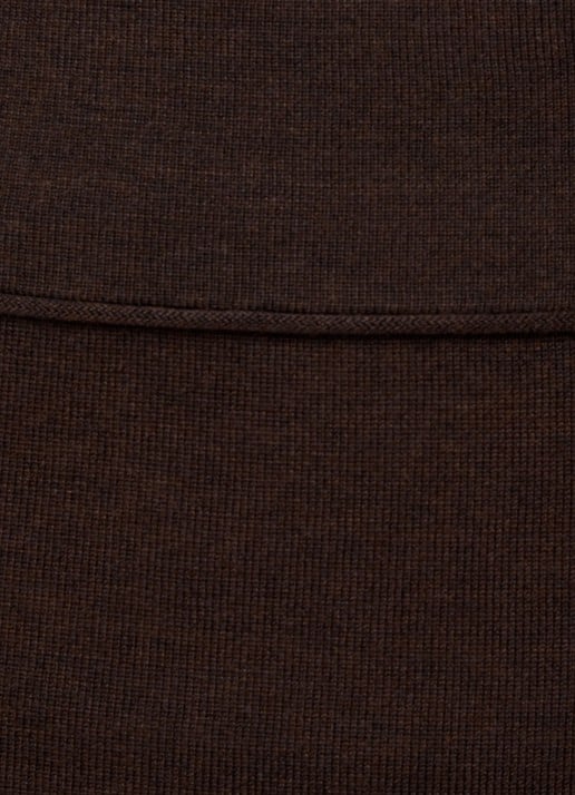 TOTEME Maxi rok in kasjmierblend - detail 2 donkerbruin