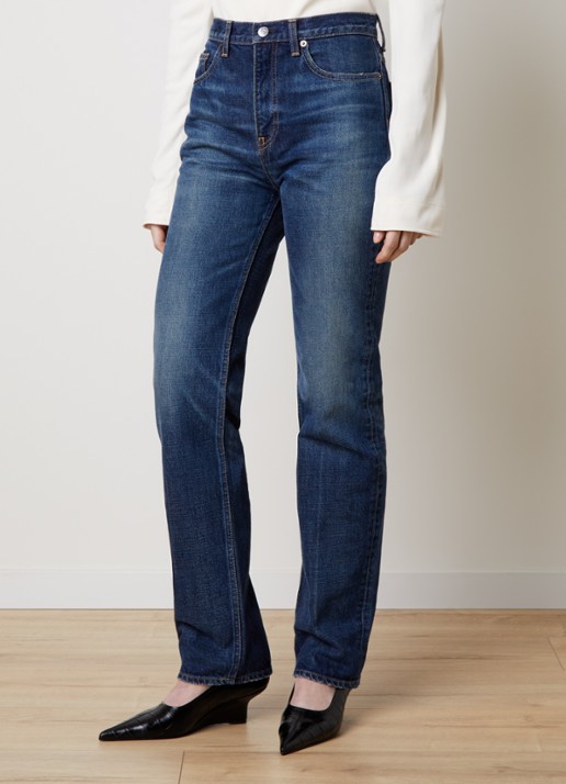 TOTEME Mid waist skinny fit jeans met medium wassing