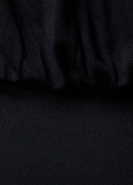 TOTEME Midi jurk met plooien en steekzakken - detail 3 zwart
