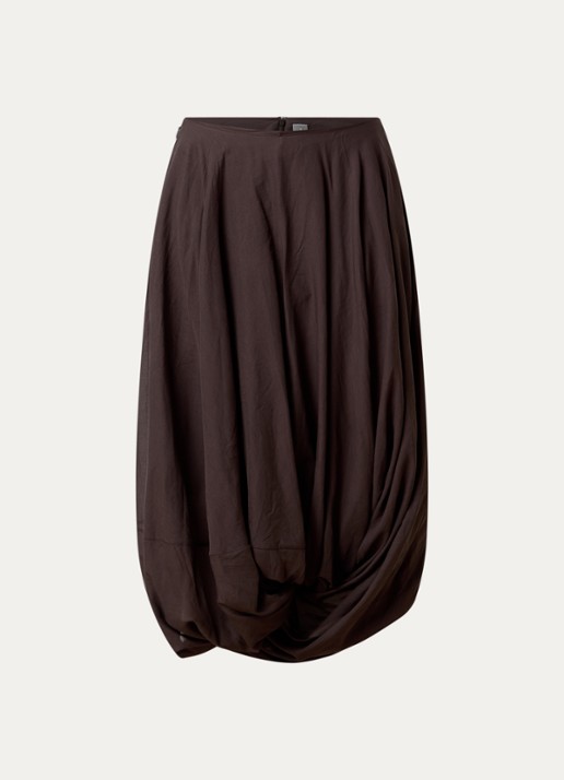 TOTEME Midi rok met gedrapeerd detail