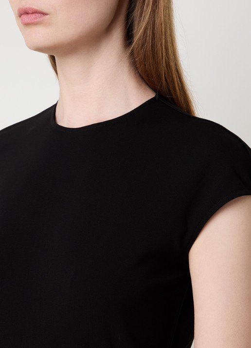 TOTEME Mouwloze top met stretch - detail 2 zwart