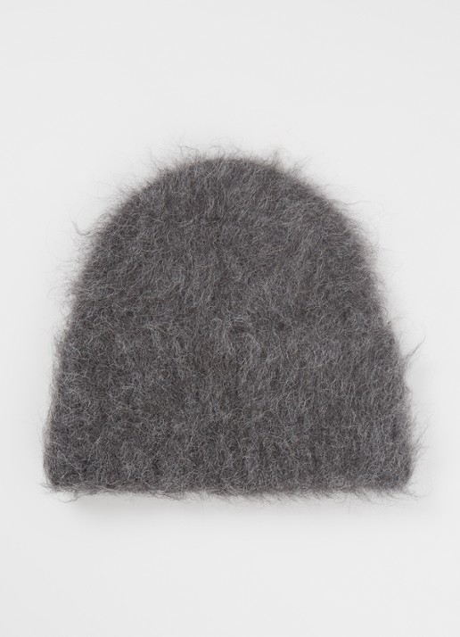 TOTEME Muts in alpaca wolblend - voorkant donkergrijs