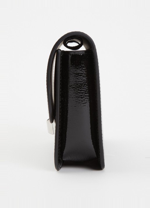 TOTEME T-Lock crossbodytas van leer  - detail 4 zwart