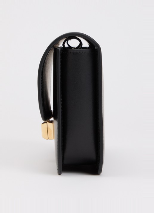 TOTEME T-Lock crossbodytas van leer  - detail 3 zwart