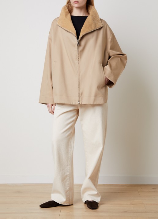 TOTEME Trenchcoat met steekzakken - voorkant 5 beige
