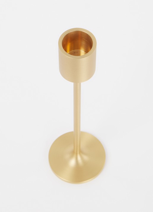 &Tradition Collect L kandelaar 18 cm  - voorkant 2 goud