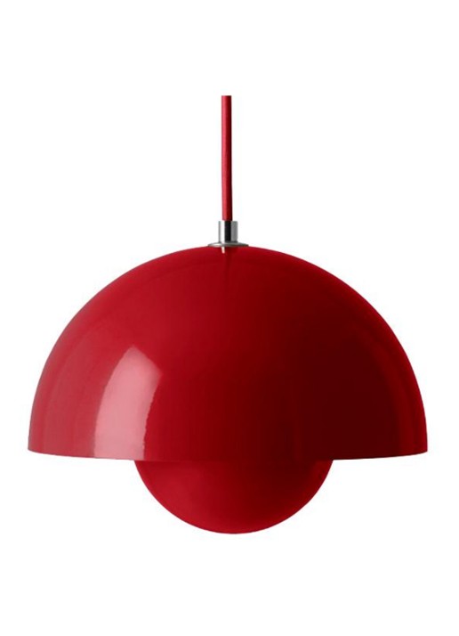 &tradition FlowerPot VP1 hanglamp Ø 23 cm - voorkant rood