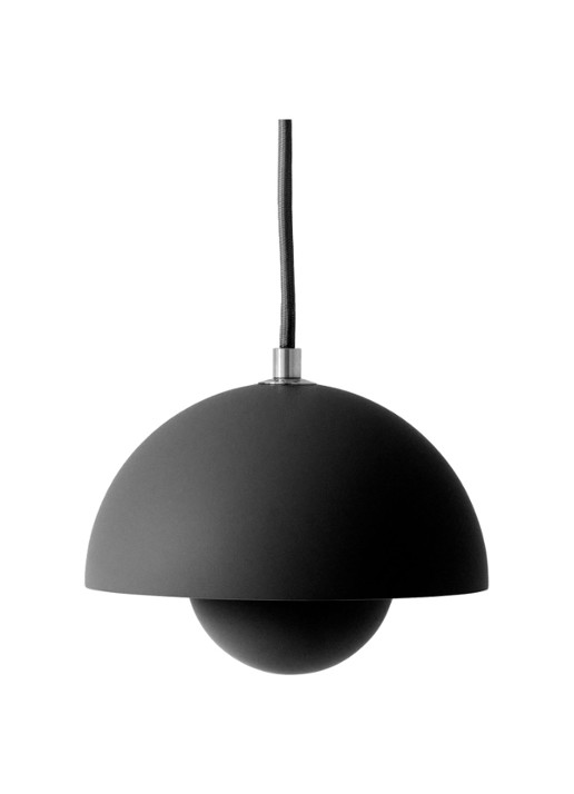 &tradition Flowerpot VP10 hanglamp Ø 16 cm - voorkant zwart