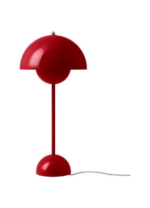 &tradition FlowerPot VP3 tafellamp - voorkant rood