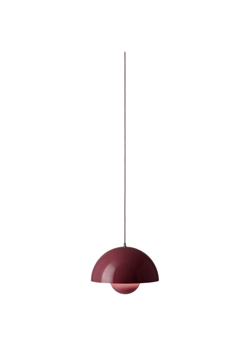 &Tradition Flowerpot VP7 hanglamp Ø37 CM - voorkant aubergine