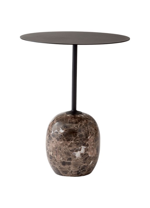 &tradition Lato bijzettafel Ø40 cm - voorkant zwart