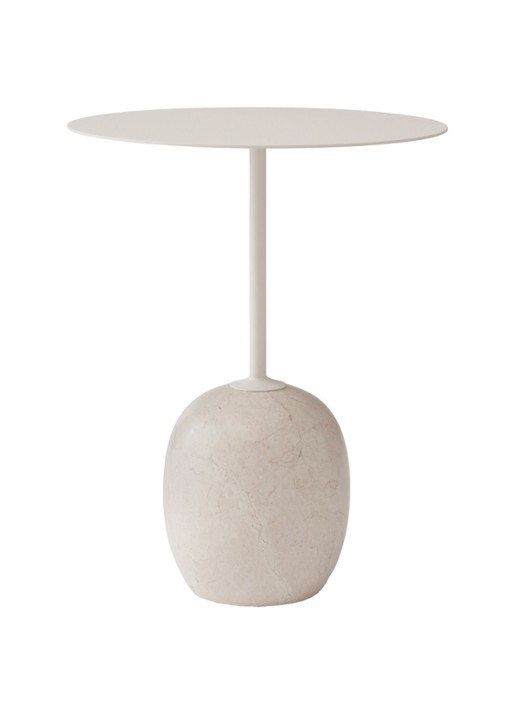 &tradition Lato bijzettafel Ø40 cm - voorkant wit