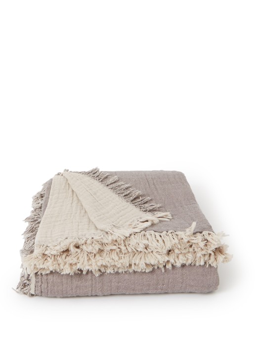 &Tradition Plaid 140 x 200 cm - voorkant 2 donkerbeige