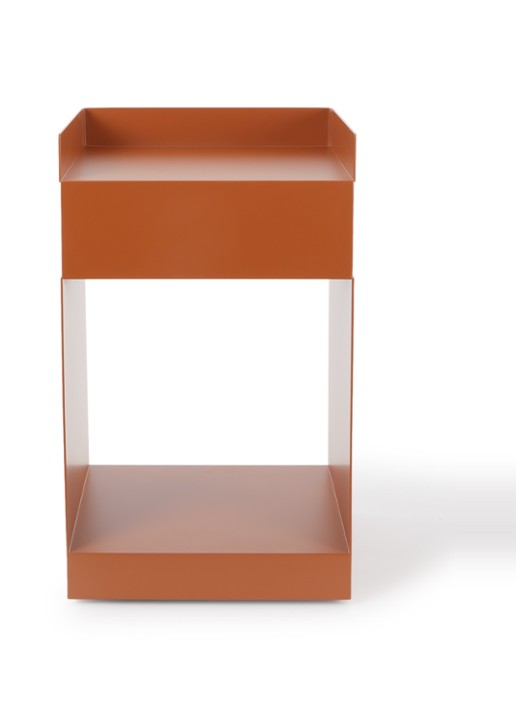 &Tradition Rotate SC73 bijzettafel 35 x 35 cm  - voorkant cognac