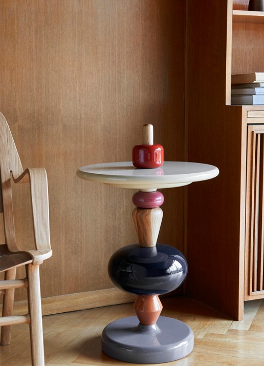 &Tradition Shuffle MH1 bijzettafel 69 cm - voorkant 2 beige