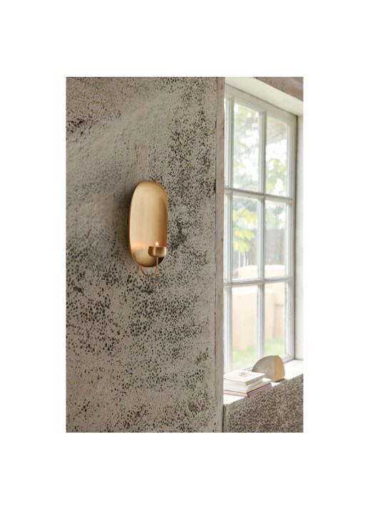 &Tradition Votive AV20 waxinelichthouder wandhanger 24 cm  - voorkant 2 goud