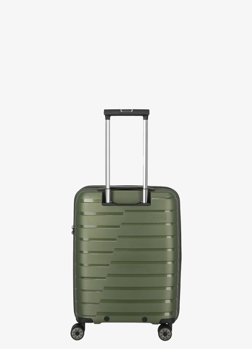 Travelite Air Base S vergrootbare spinner 55 cm - achterkant legergroen
