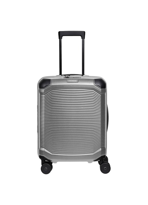Travelite Millennium spinner 55 cm - voorkant 2 zilver