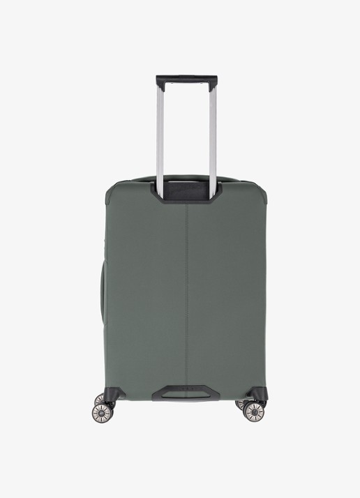 Travelite Priima M vergrootbare spinner 68 cm - achterkant olijfgroen