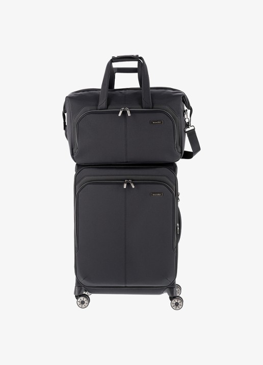 Travelite Priima weekendtas met afneembare schouderriem - voorkant 3 zwart